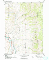 Bonneville Peak 1968 topographic map thumbnail