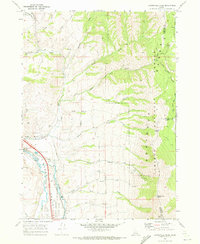 Bonneville Peak 1968 topographic map thumbnail