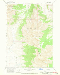 Borah Peak 1967 topographic map thumbnail