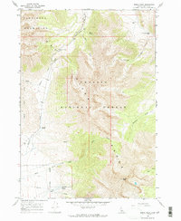 Borah Peak 1967 topographic map thumbnail