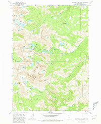 Boulder Chain Lakes 1964 topographic map thumbnail