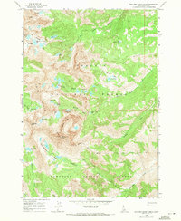 Boulder Chain Lakes 1964 topographic map thumbnail