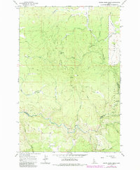 Brown Creek Ridge 1966 topographic map thumbnail