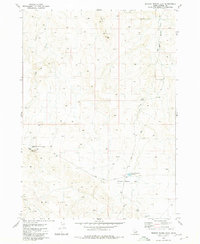 Broken Wagon Flat 1980 topographic map thumbnail