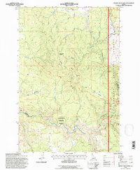 Brown Creek Ridge 1994 topographic map thumbnail