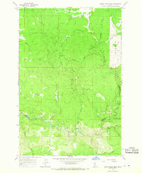Brown Creek Ridge 1966 topographic map thumbnail