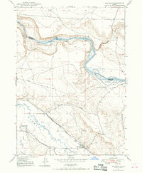 Bruneau 1947 topographic map thumbnail