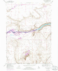 Bruneau Dunes 1947 topographic map thumbnail