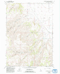 Buckhorn Canyon 1965 topographic map thumbnail
