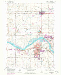 Burley SE 1964 topographic map thumbnail