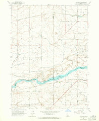 Burley SW 1964 topographic map thumbnail