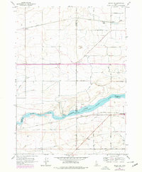 Burley SW 1964 topographic map thumbnail
