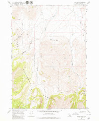 Burnt Creek 1967 topographic map thumbnail