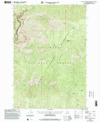 Burnt Strip Mountain 1998 topographic map thumbnail