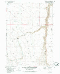 Buster Butte 1979 topographic map thumbnail