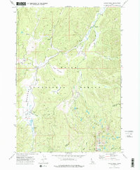 Cache Creek 1972 topographic map thumbnail