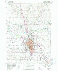 Caldwell 1958 topographic map thumbnail