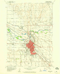 Caldwell 1958 topographic map thumbnail
