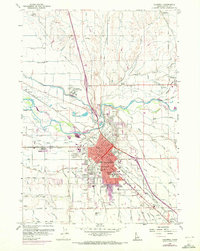Caldwell 1958 topographic map thumbnail