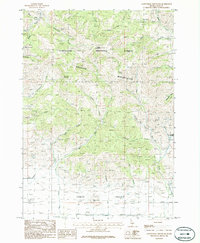 Cannonball Mountain 1986 topographic map thumbnail