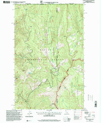 Canuck Peak topographic map thumbnail