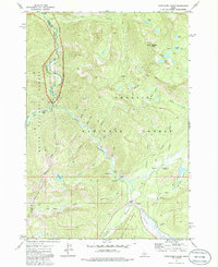 Cape Horn Lakes 1972 topographic map thumbnail