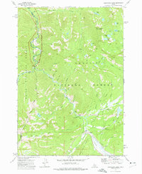 Cape Horn Lakes 1972 topographic map thumbnail