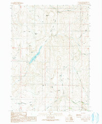 Captain Butte 1990 topographic map thumbnail