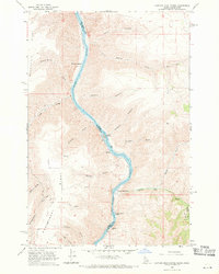Captain John Rapids 1968 topographic map thumbnail