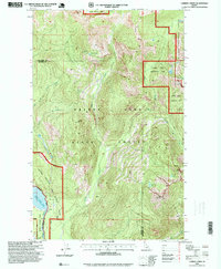 Caribou Creek 1996 topographic map thumbnail