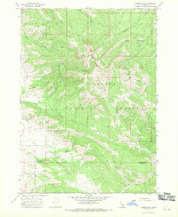 Caribou mtn 1966 topographic map thumbnail