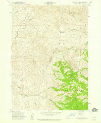 Cartwright Canyon 1957 topographic map thumbnail