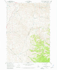Cartwright Canyon 1957 topographic map thumbnail