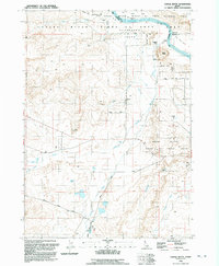 Castle Butte 1992 topographic map thumbnail