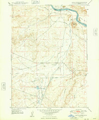 Castle Butte 1948 topographic map thumbnail
