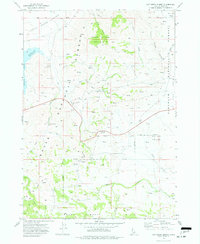 Cat Creek Summit 1973 topographic map thumbnail