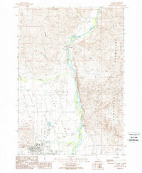 Challis 1989 topographic map thumbnail