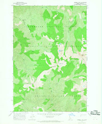 Chimney Peak 1966 topographic map thumbnail