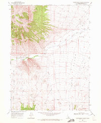 Chokecherry Canyon 1968 topographic map thumbnail