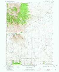 Chokecherry Canyon 1968 topographic map thumbnail
