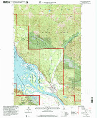 Clark Fork 1996 topographic map thumbnail