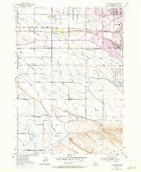 Cloverdale 1953 topographic map thumbnail