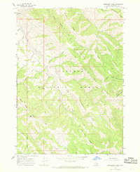 Commissary Ridge 1966 topographic map thumbnail