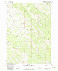 Commissary Ridge 1966 topographic map thumbnail