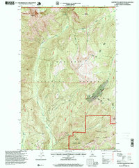 Continental Mountain 1996 topographic map thumbnail
