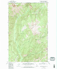 Continental Mtn 1968 topographic map thumbnail