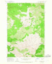 Cook Mountain 1965 topographic map thumbnail