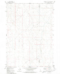 Coonskin Butte NE 1979 topographic map thumbnail