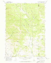 Cottonwood Peak 1969 topographic map thumbnail