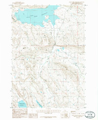 Crane Creek Reservoir 1986 topographic map thumbnail